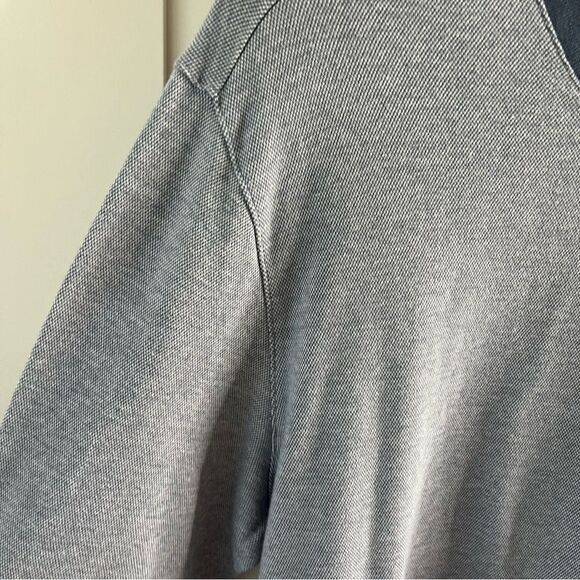 Untuckit Mens Pullover Sweater Large 100% Cotton Blue Andrews - Picture 5 of 11